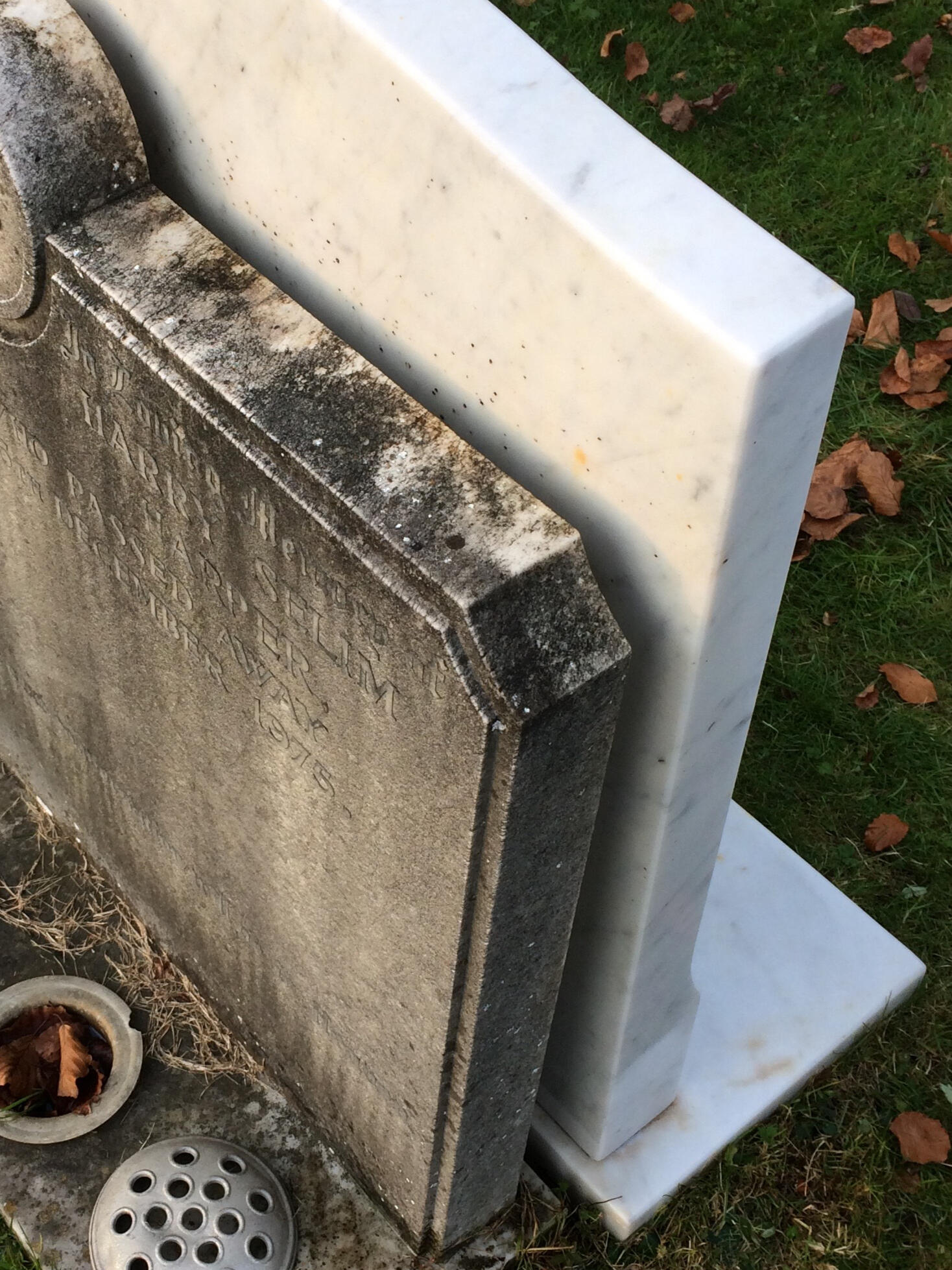 Deep clean of gravestone. Grave tending & cleaning in Chelmsford (Essex) & surrounding villages.